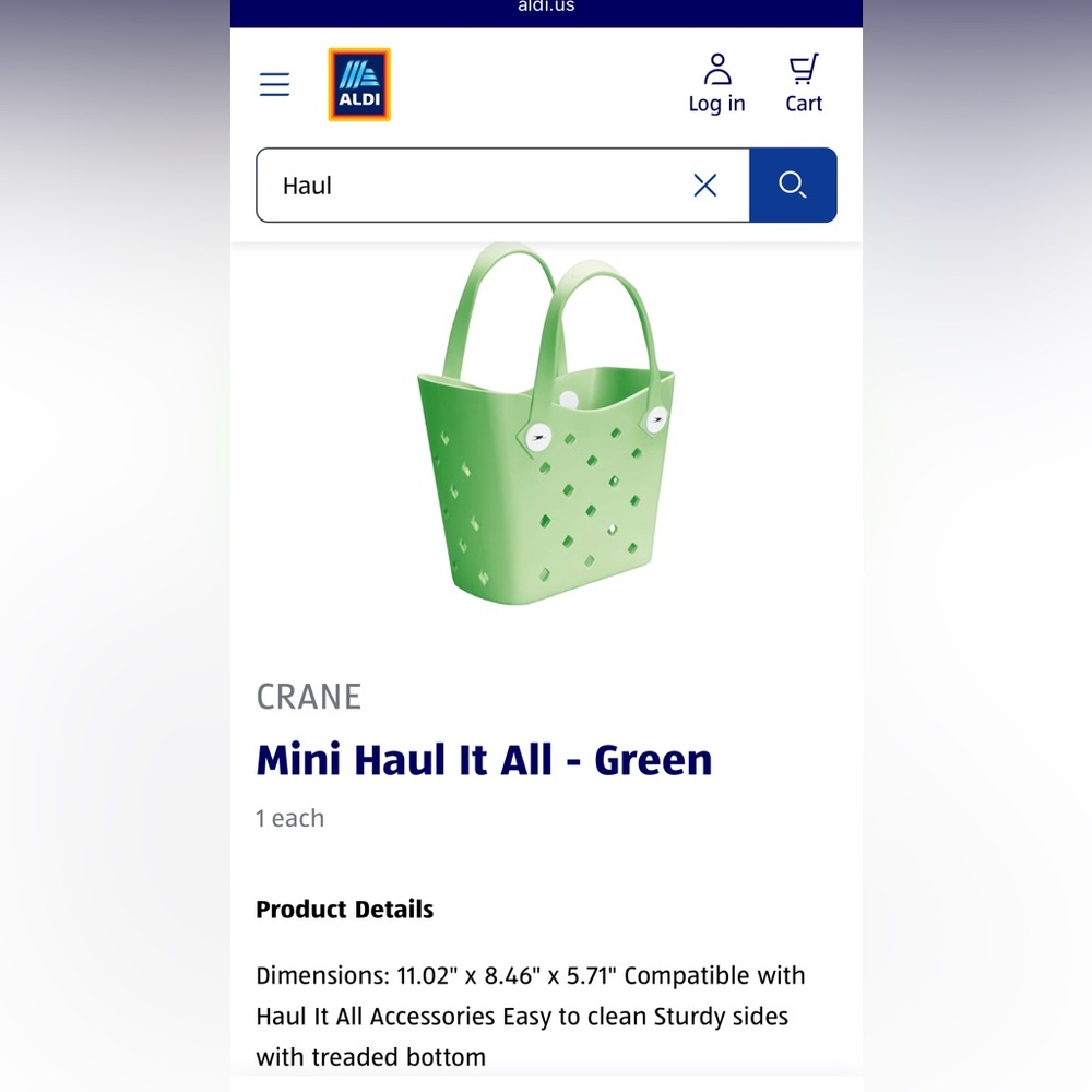 Aldi Crane Mini Haul It All - Green - Picture 3 of 3
